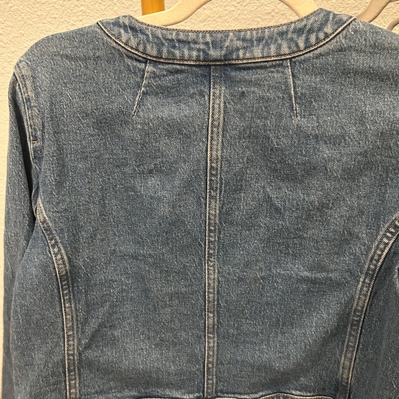J. Crew Louisa Lady Cropped Jean Jacket with Gold Buttons - Picture 8 of 15